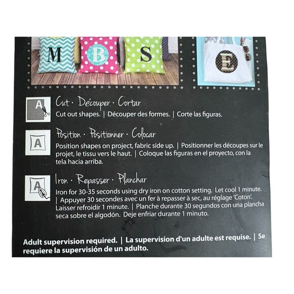 Make It Mine Iron On Fabric 45 Letters & Symbols 6" Alpha Upper Panel Sweet New! - Picture 7 of 9